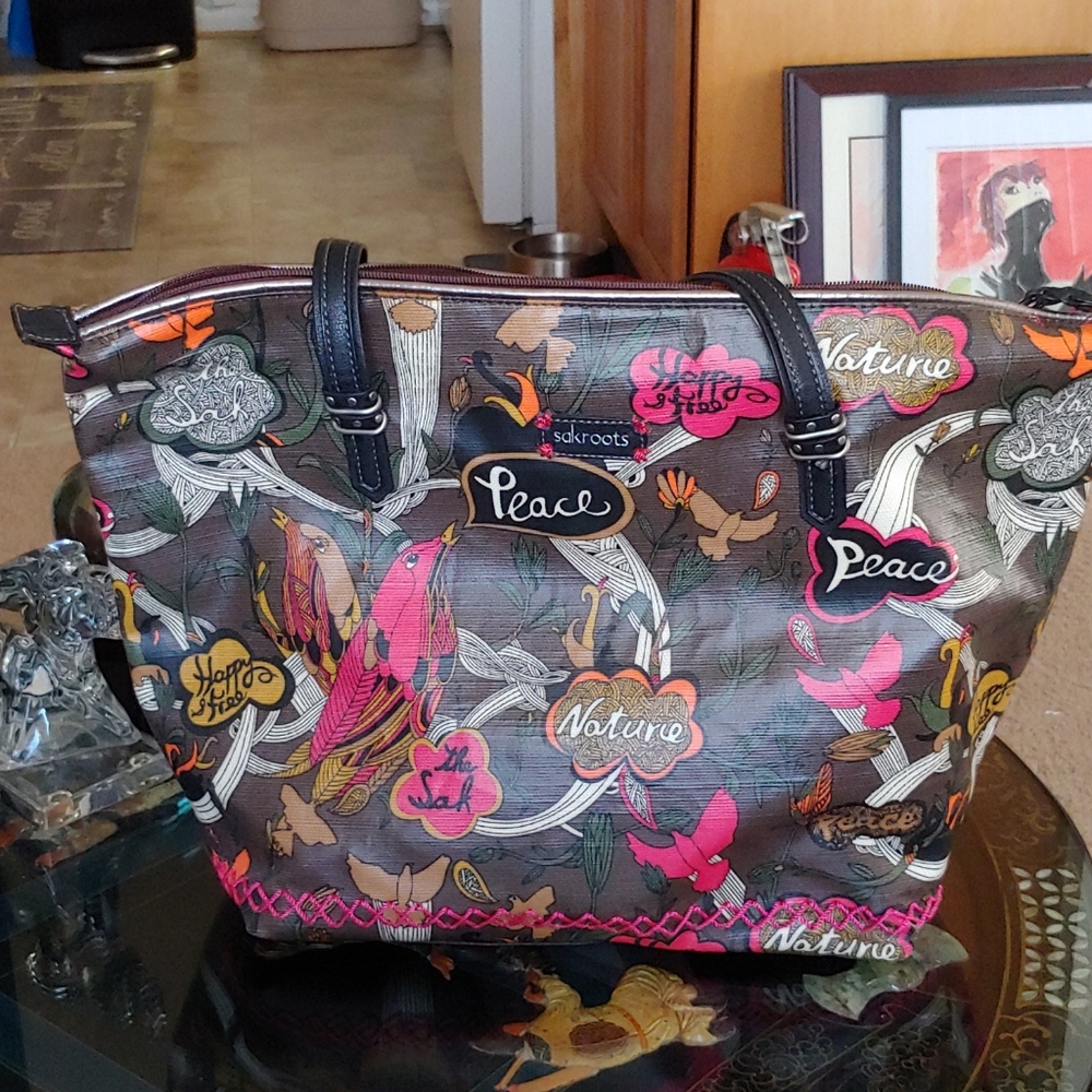 Sakroots coated large tote/shopper